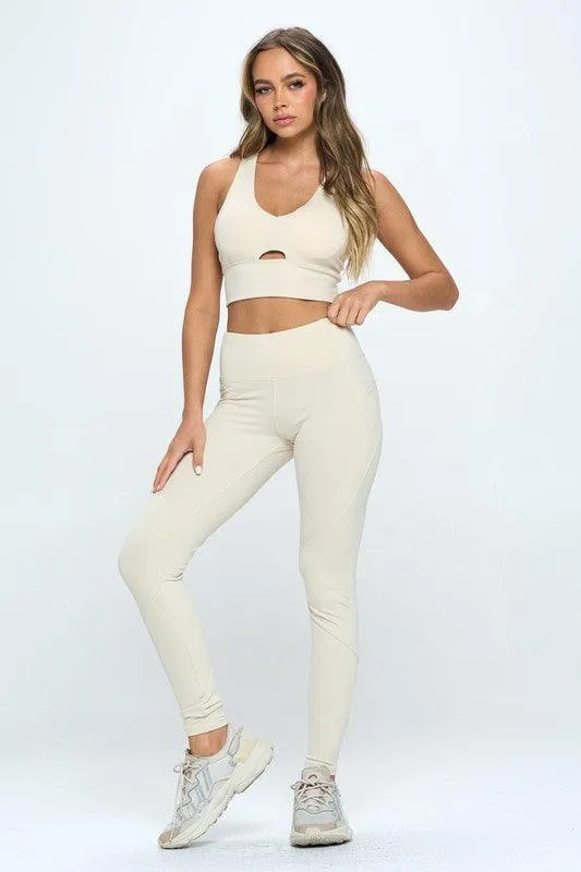 2pc Activewear Set with Cut-Out