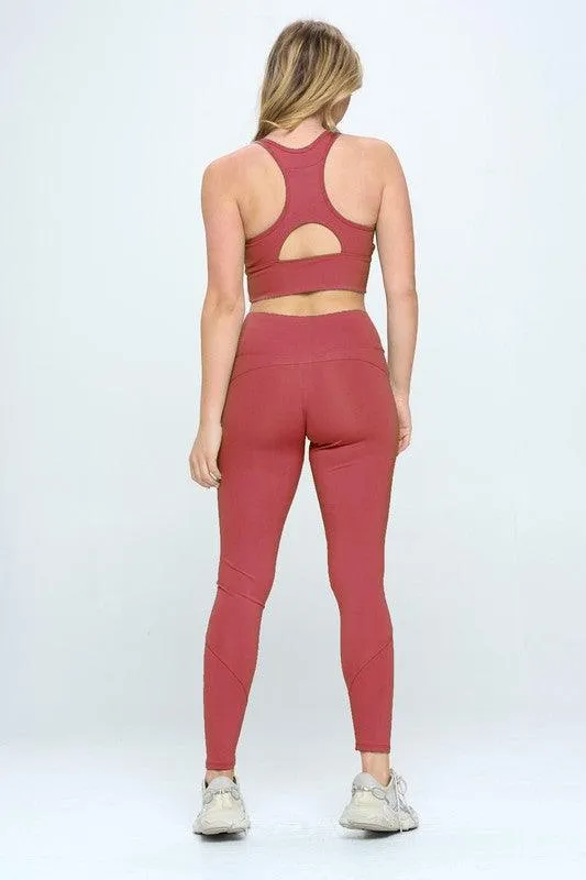 2pc Activewear Set with Cut-Out