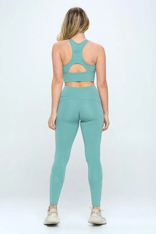 2pc Activewear Set with Cut-Out