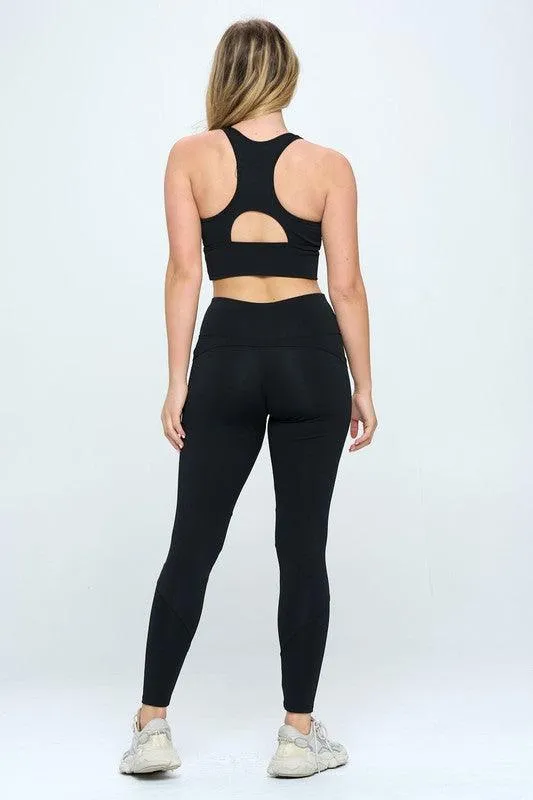 2pc Activewear Set with Cut-Out