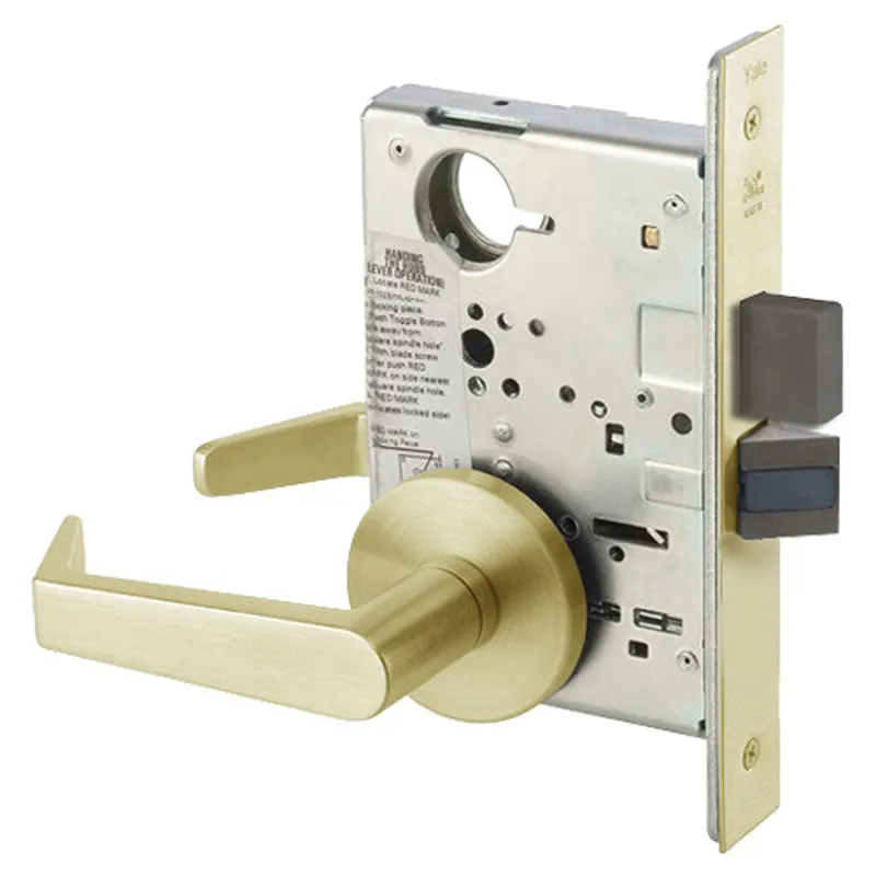 Accentra (formerly Yale) AUR 8822FL Dormitory/Exit Mortise Lock with Augusta Lever, Standard Rose