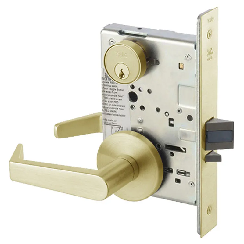 Accentra (formerly Yale) AUR 8822FL Dormitory/Exit Mortise Lock with Augusta Lever, Standard Rose