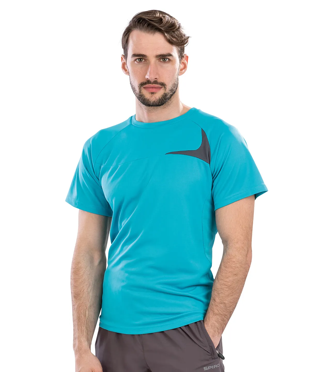 Aqua/Grey - Spiro dash training shirt