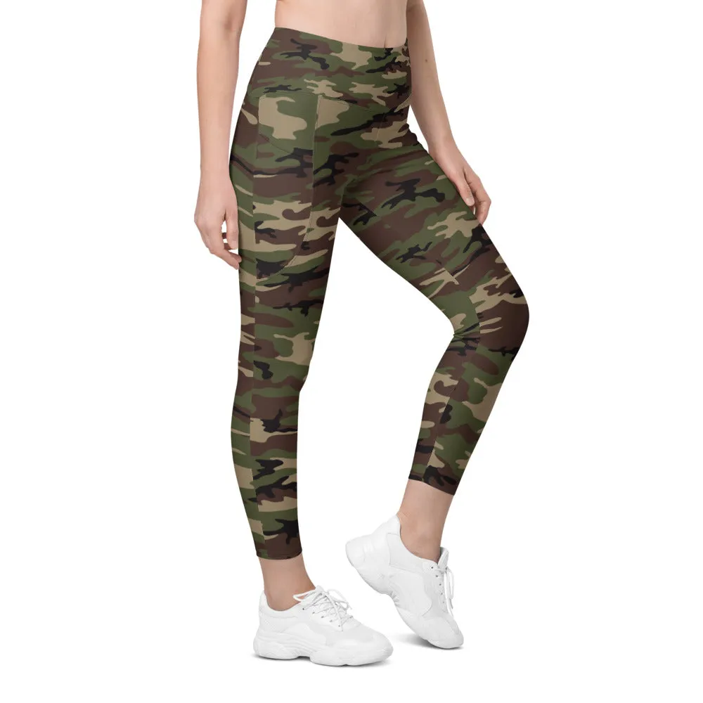 Army Camo Leggings with Pockets