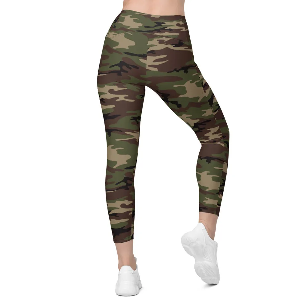 Army Camo Leggings with Pockets