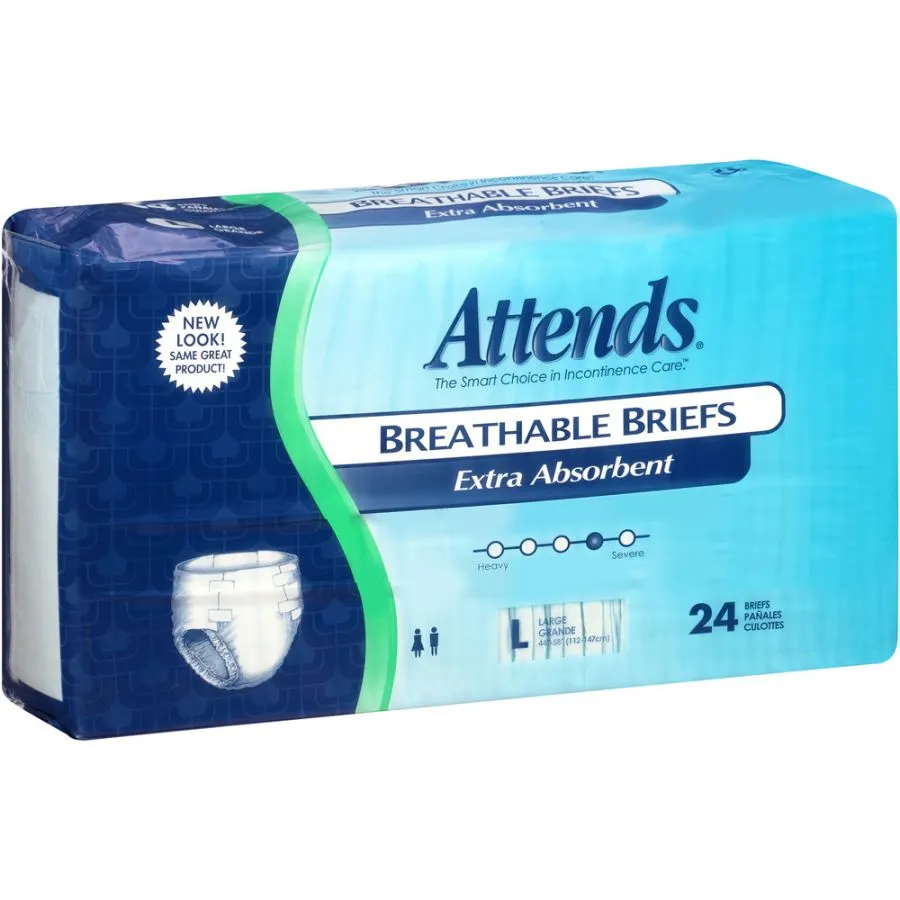 Attends Breathable BRBX30 Incontinent Brief Pack of 24