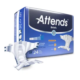 Attends Briefs, Adult, Large, Heavy Absorbency, Disposable