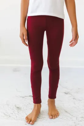 Burgandy Leggings