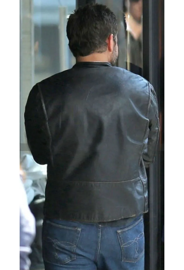 Burnt Bradley Cooper (Adam Jones) Black Biker Jacket