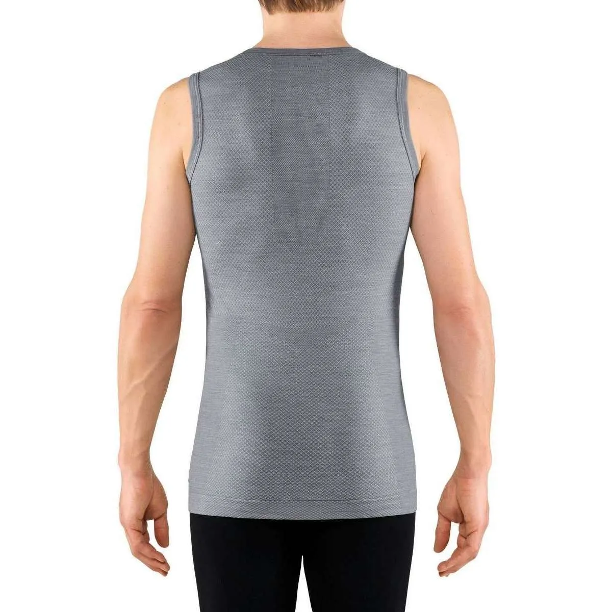 Falke Wool Tech Light Sports Singlet Vest - Grey Heather