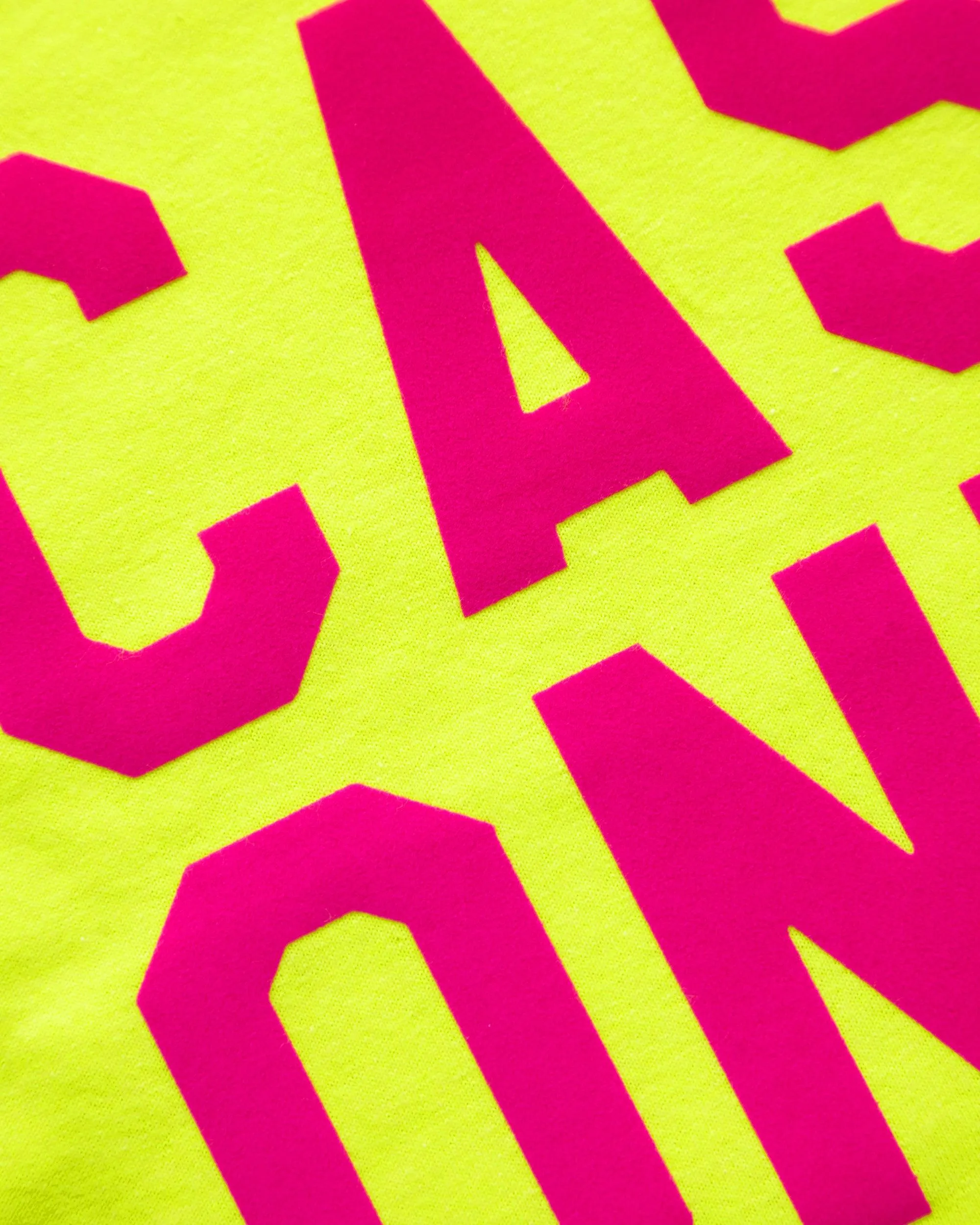 Fluorescent pink flock cash only - Fluorescent yellow crop top