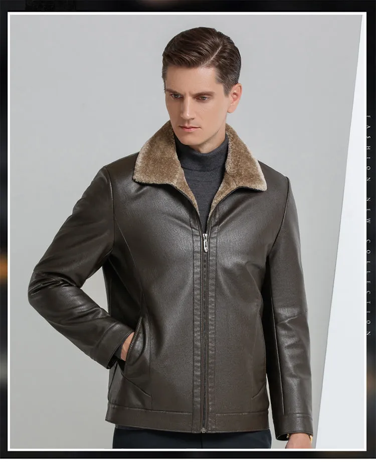 Funki Buys | Jackets | Men's Leather Luxury Sheepskin Jacket