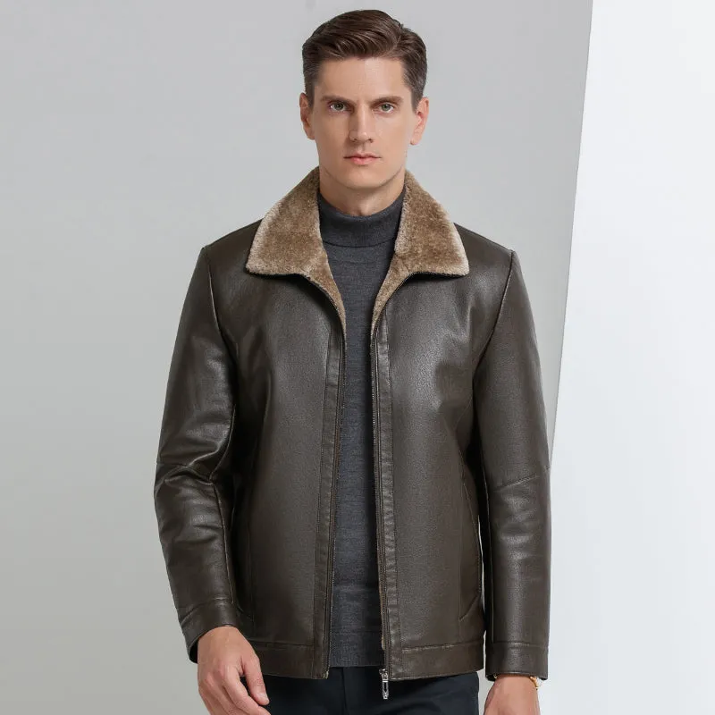 Funki Buys | Jackets | Men's Leather Luxury Sheepskin Jacket