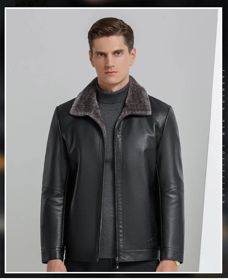 Funki Buys | Jackets | Men's Leather Luxury Sheepskin Jacket