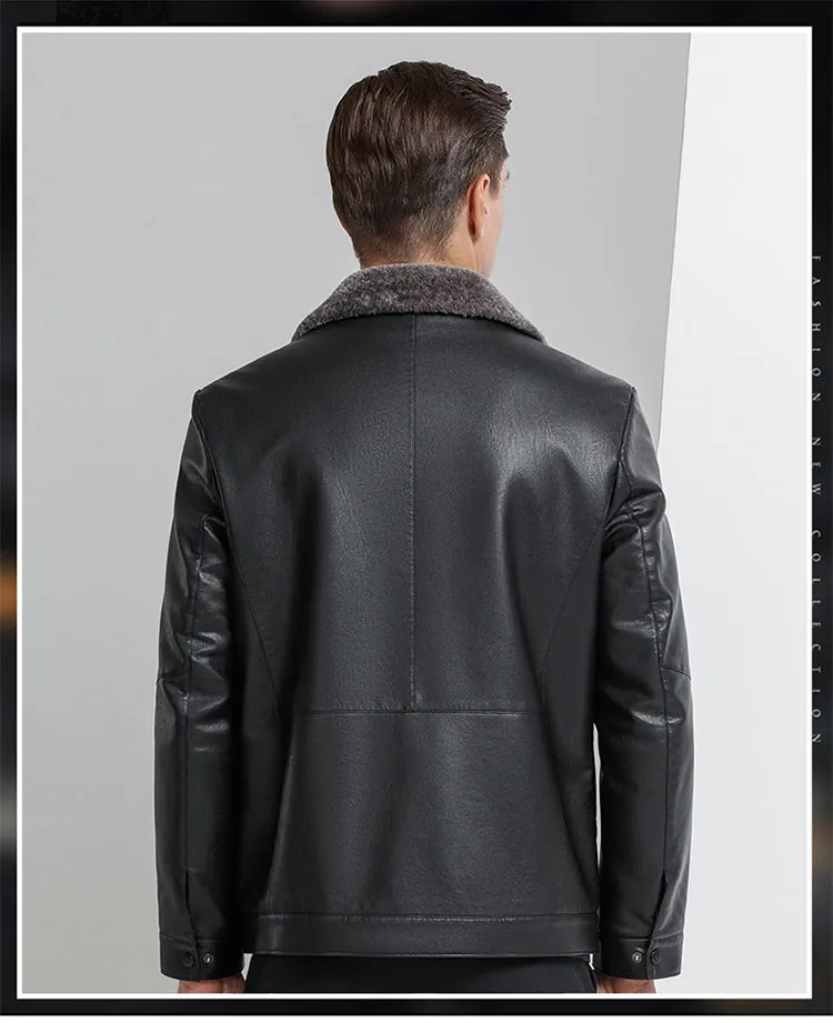 Funki Buys | Jackets | Men's Leather Luxury Sheepskin Jacket