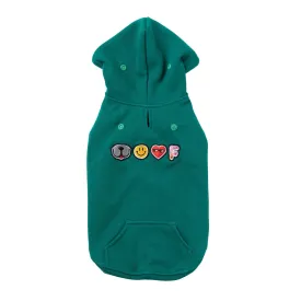 FuzzYard Dog Apparel Wooftagram Hoodie Green Size 1 XXSmall***