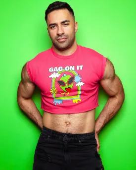 Gag on it! - fuchsia crop