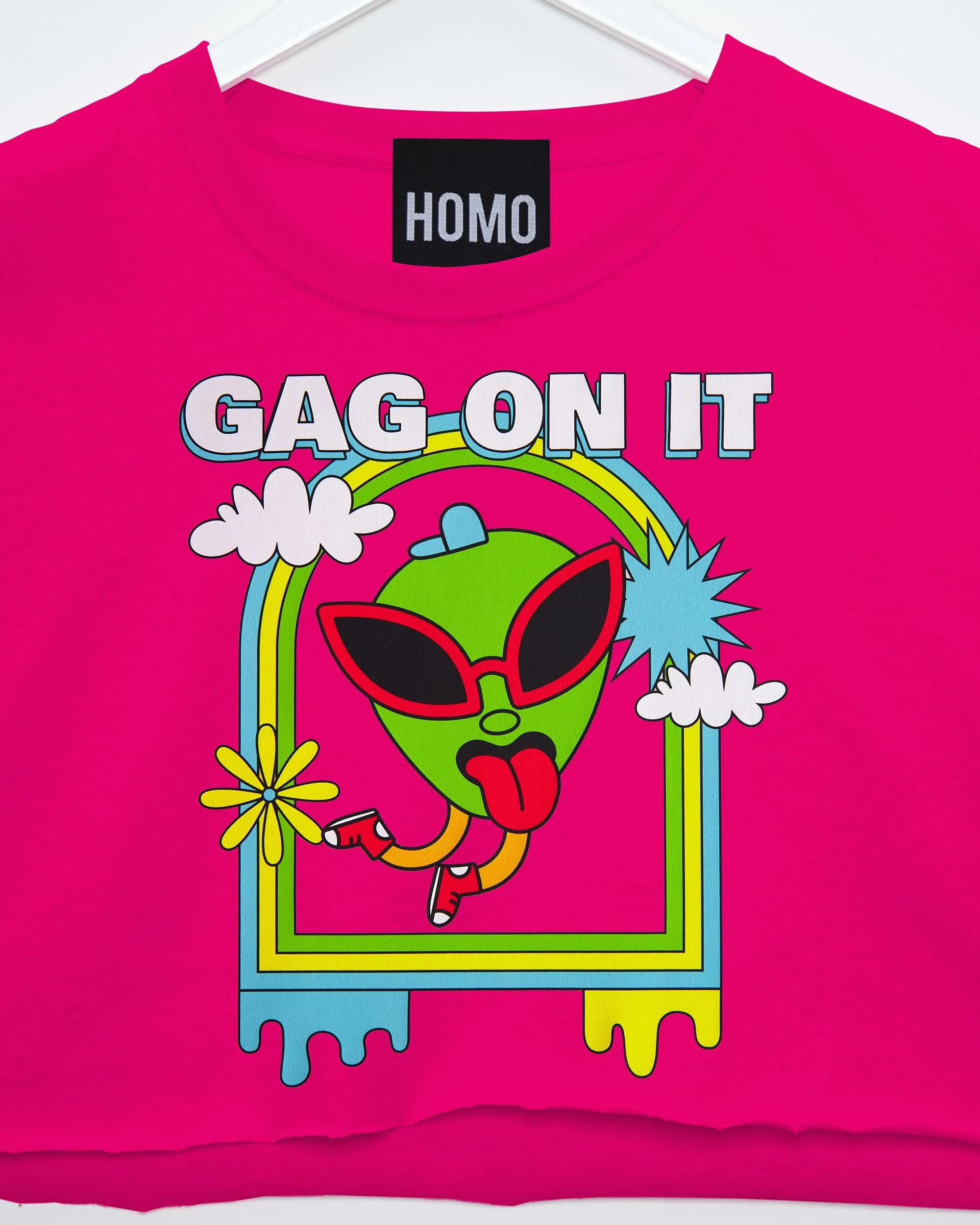 Gag on it! - fuchsia crop