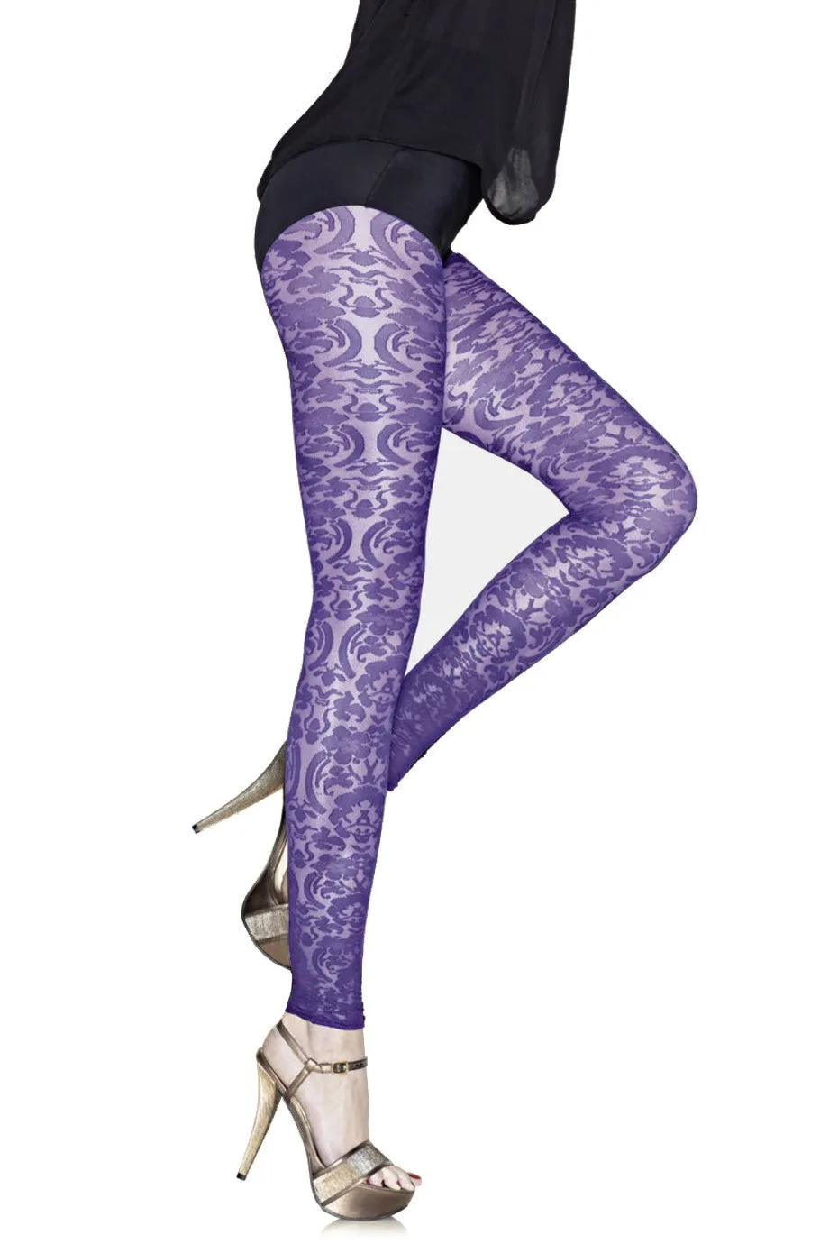 GERBE LYRIQUE Amethyst Baroque Leggings