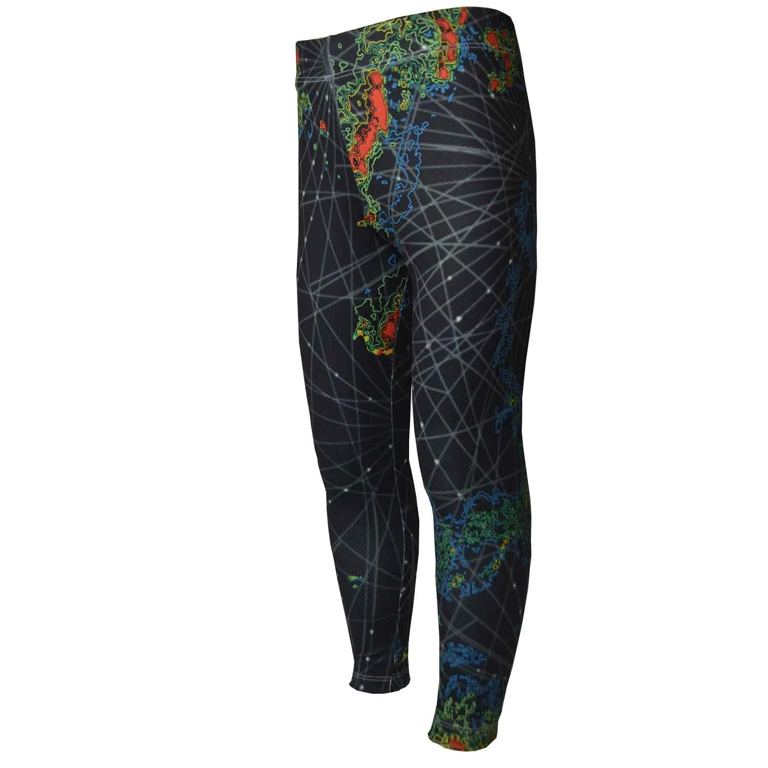 Girls Sports Leggings | Beautiful Black Web Print | Ankle-length | Activewear | Age 3 – 12 Years | Broggs®