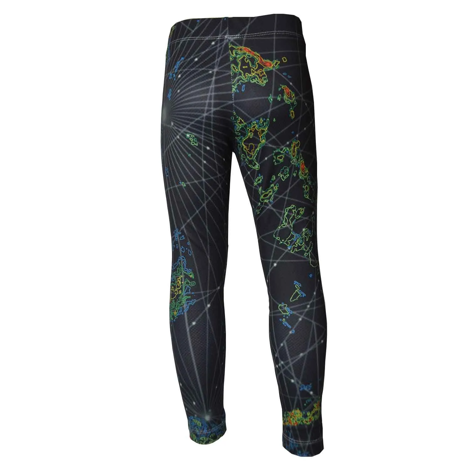 Girls Sports Leggings | Beautiful Black Web Print | Ankle-length | Activewear | Age 3 – 12 Years | Broggs®