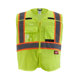 Hi-Vis Vest - Milwaukee® Class 2 High Visibility Mesh Safety Vest, 12 Pack, 48-73-51