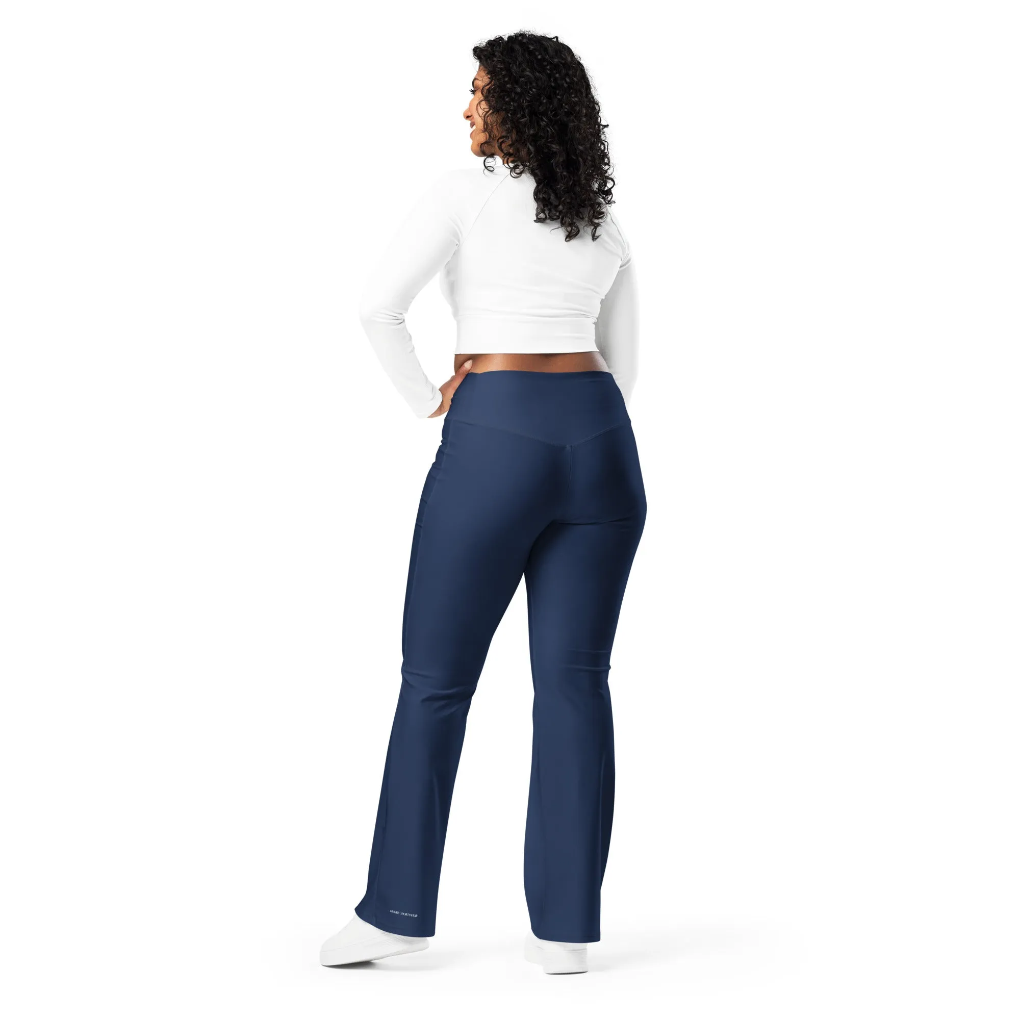 Humble Sportswear™ Women's Navy Blue Flare Leggings