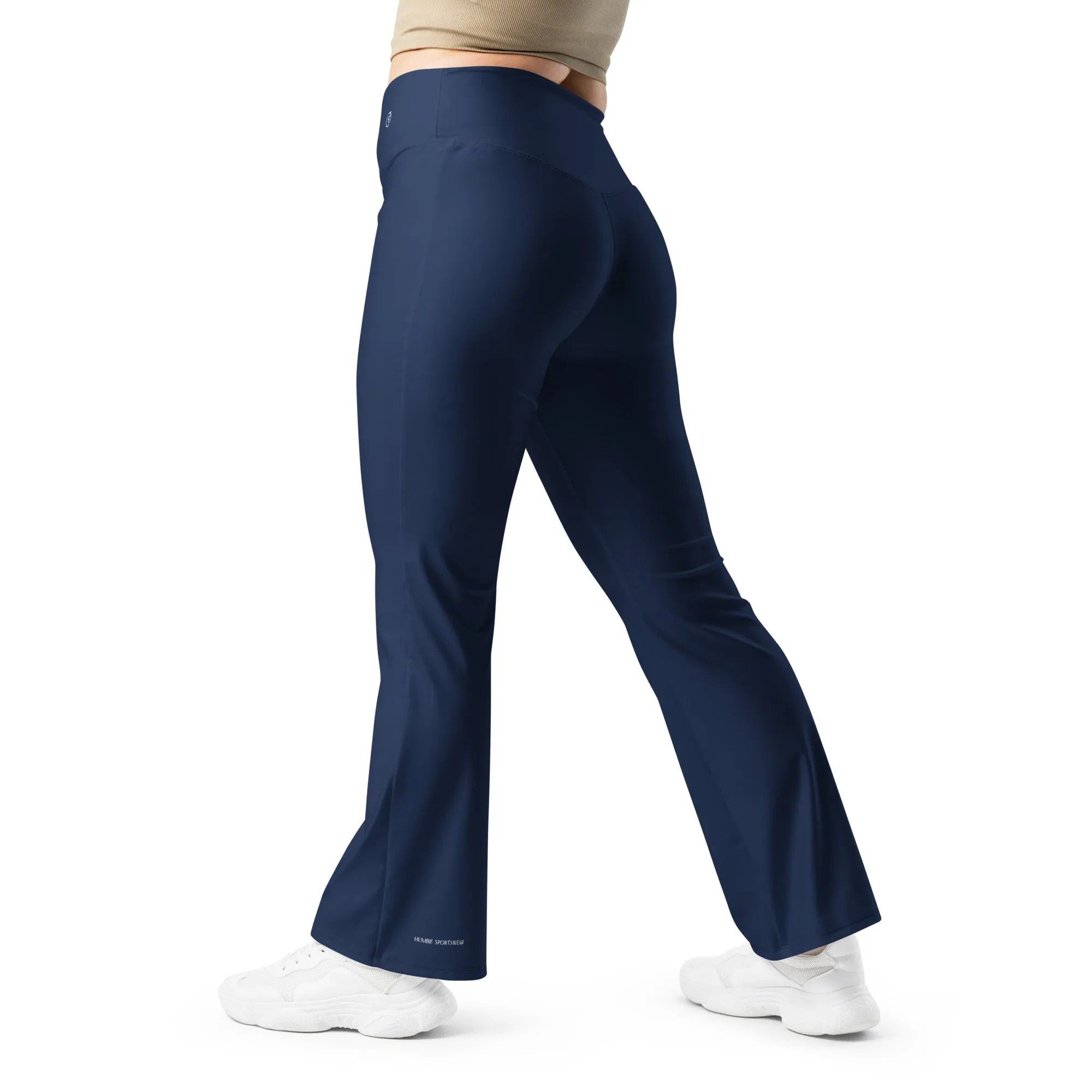 Humble Sportswear™ Women's Navy Blue Flare Leggings