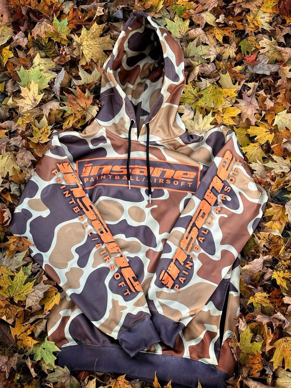 Insane Paintball/Airsoft Hoodie - Duck Camo - Large