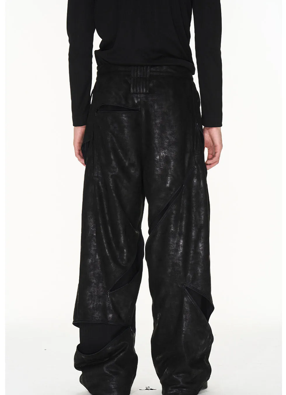 Invisible Zipper Straight Casual Pants