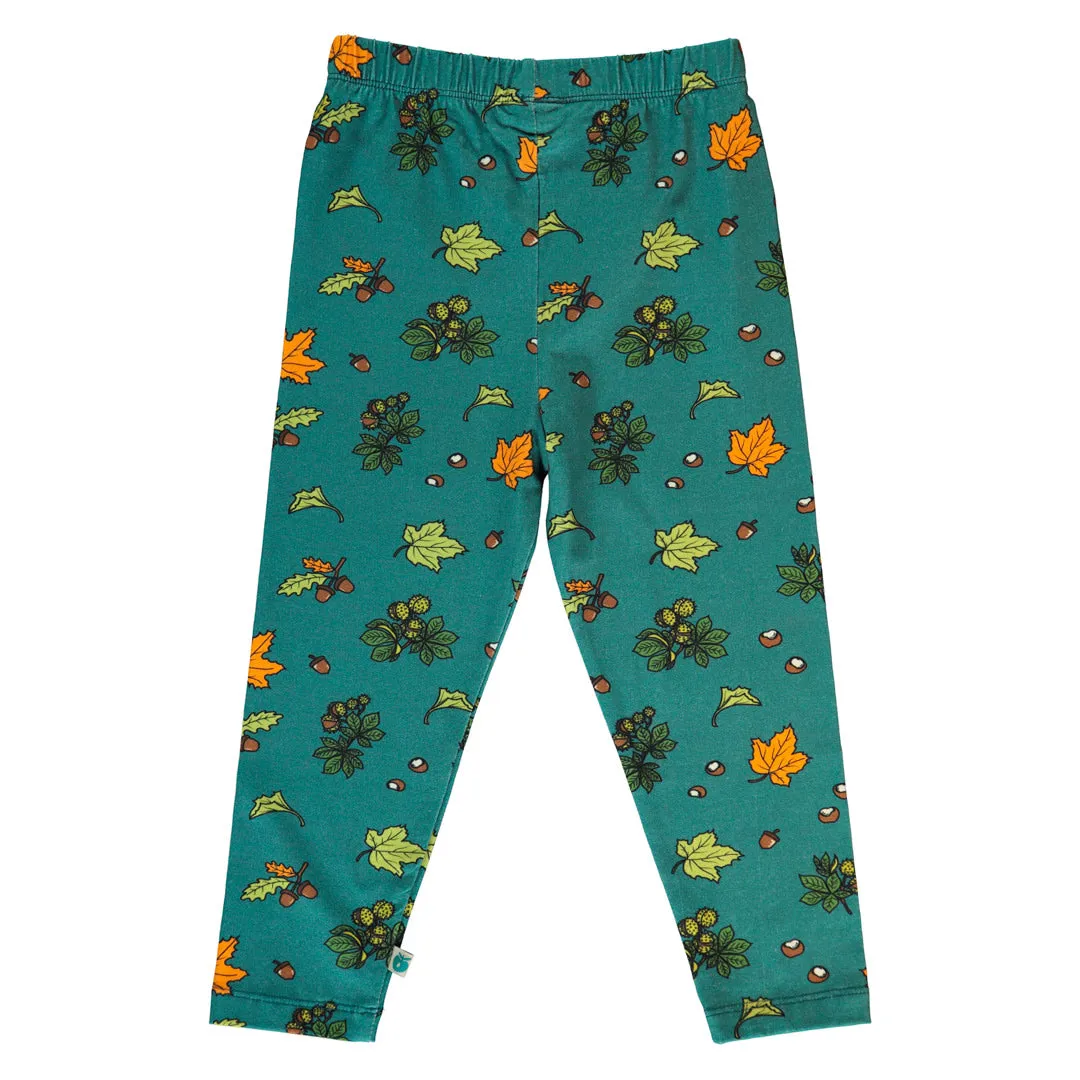 Leggings for children with Fall leaves