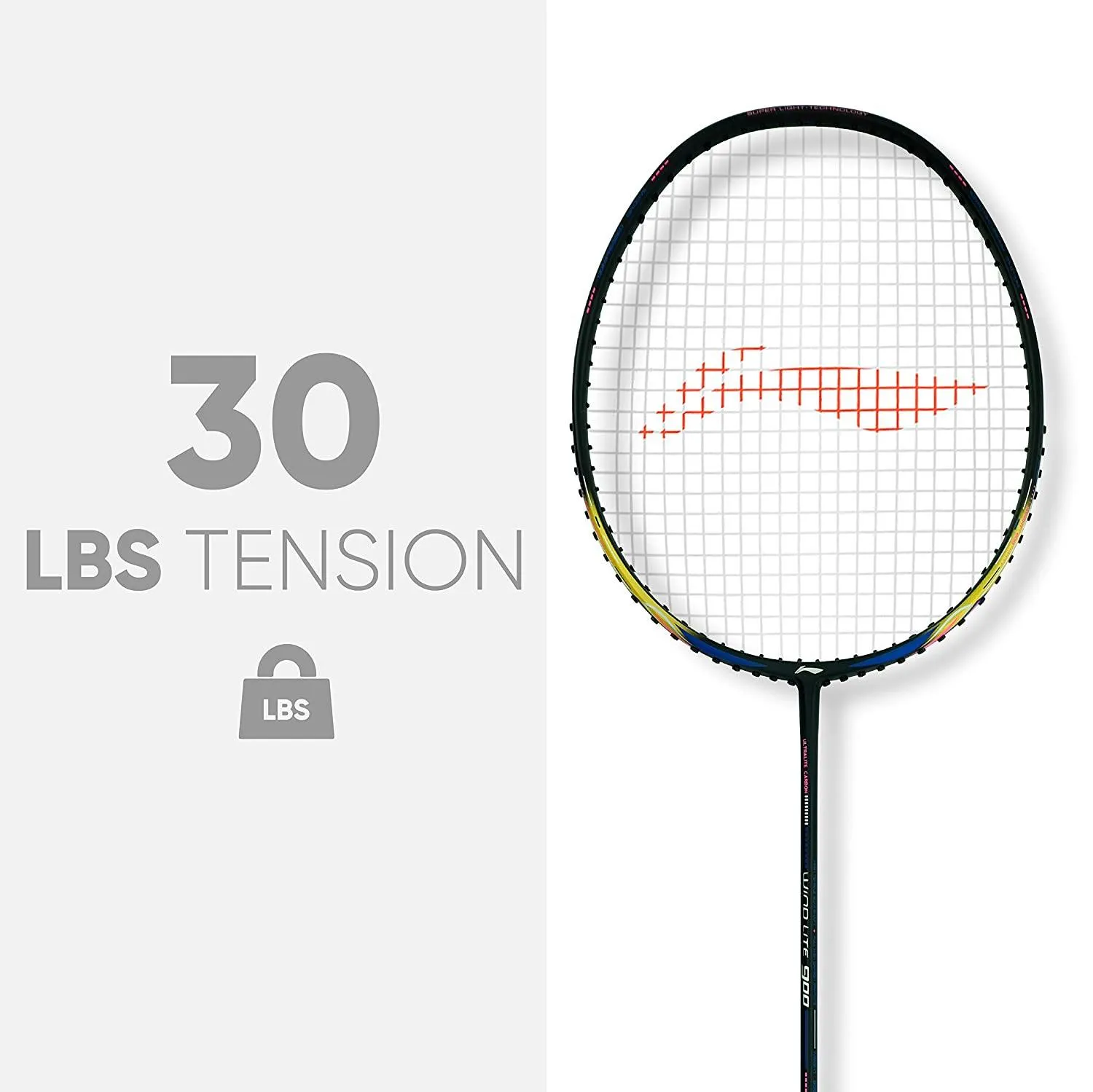 Li-Ning Wind Lite 900 Carbon Fibre Strung Badminton Racket