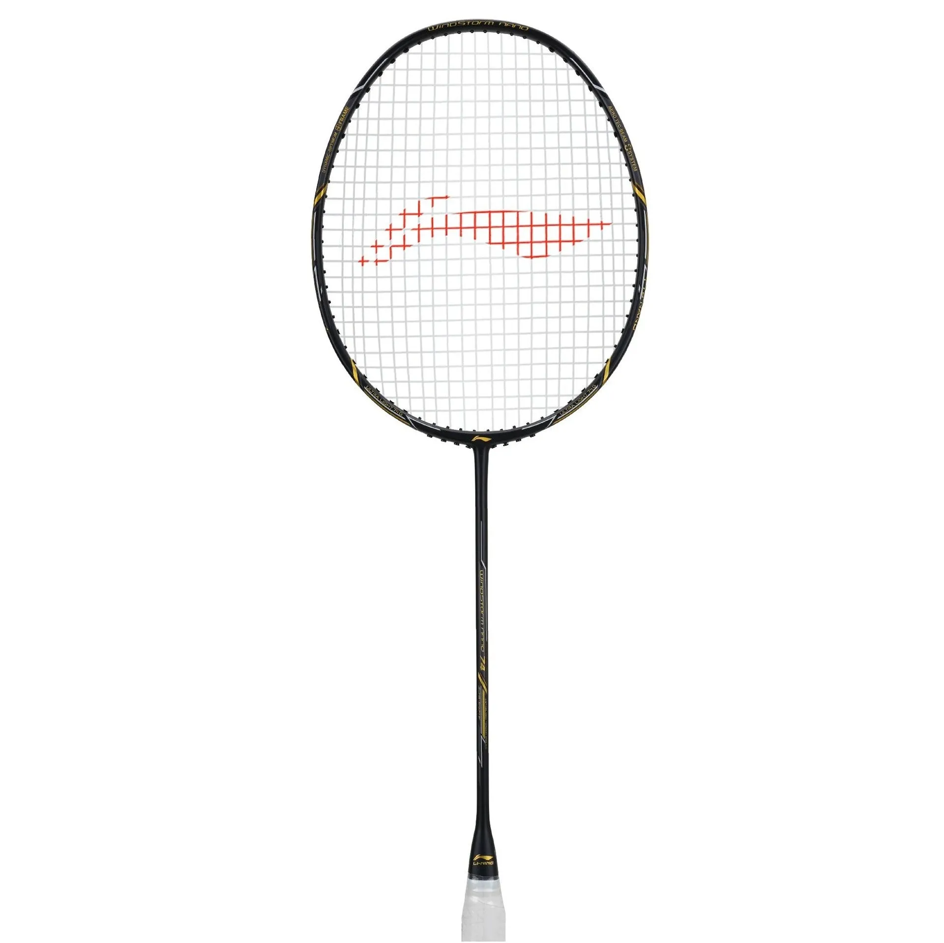 Li-Ning Windstorm Nano 74 Professional Badminton Racquet Unstrung Black/Gold