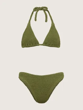 Metallic moss Tammy bikini