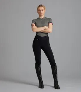 Mirillo Ladies Full Seat Gel Riding Tights Black