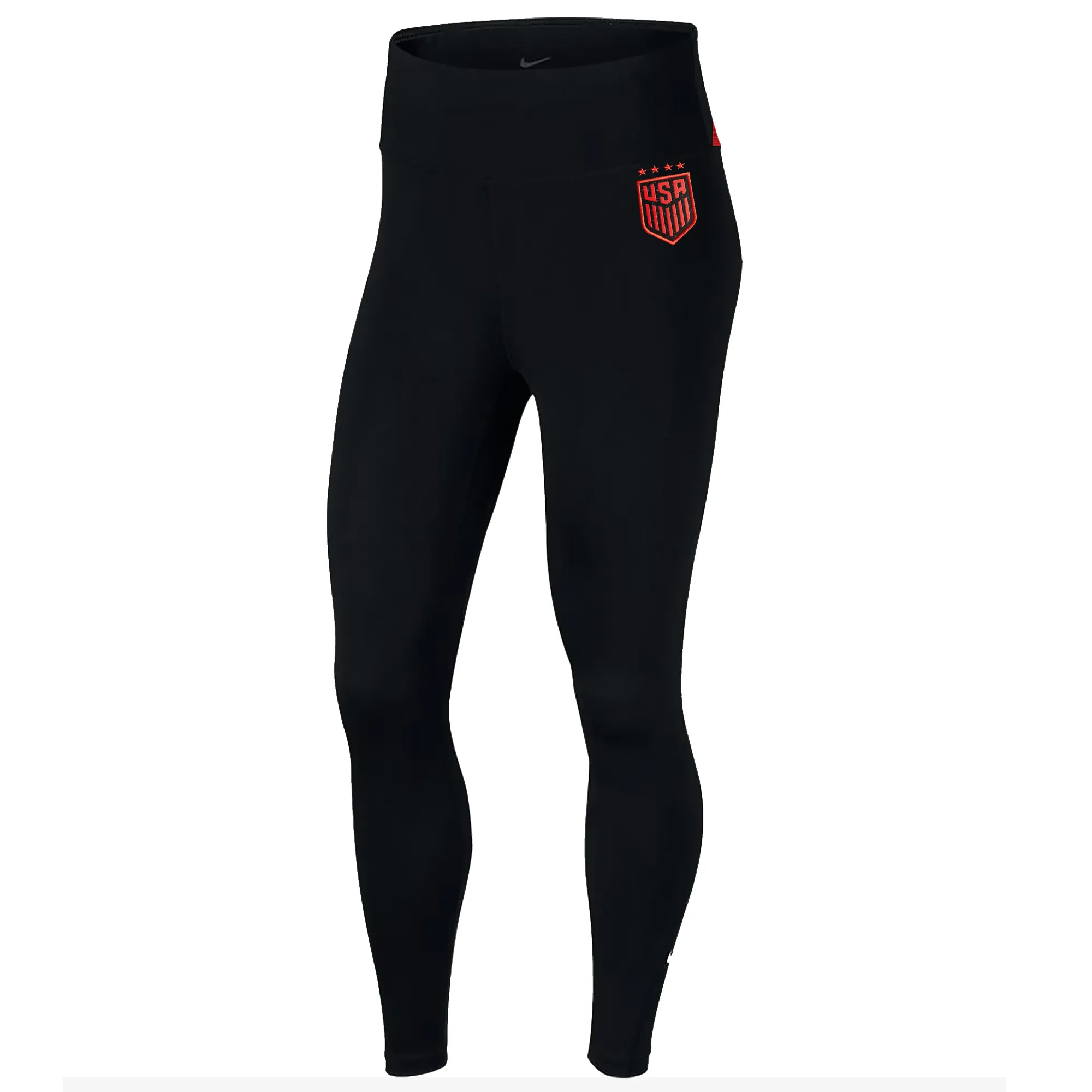 Nike Womens United States One 7/8 Tight Leggings 2.0 (Black/Speed Red)