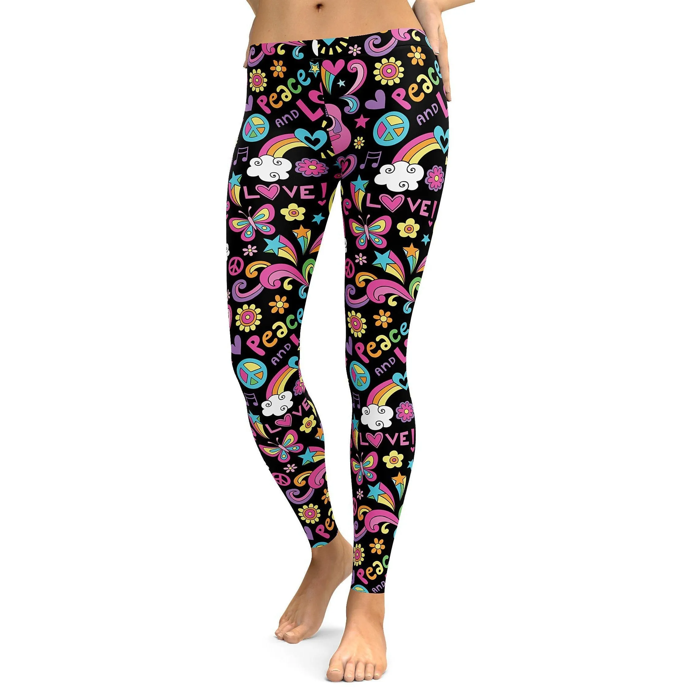 Peace and Love Leggings