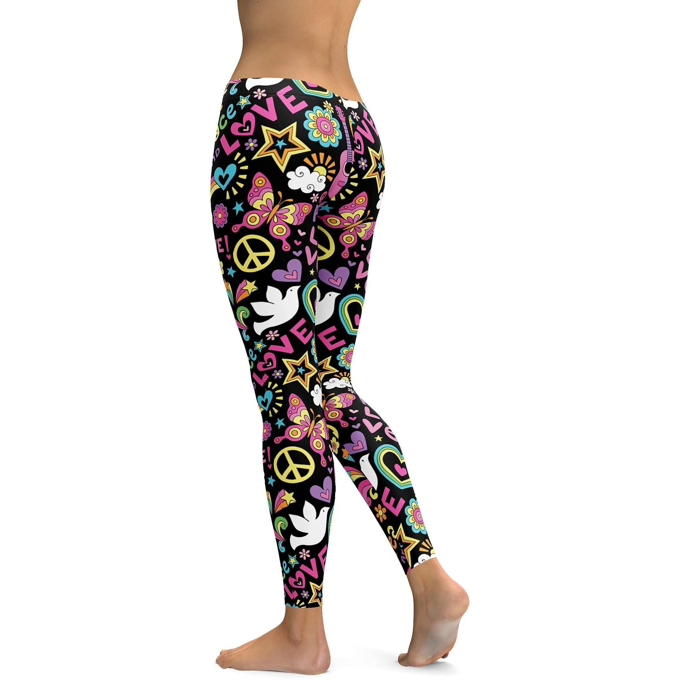 Peace and Love Leggings