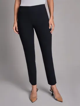 Plus Pull-On Straight Leg Pants, Stretch Twill