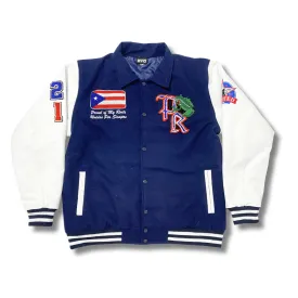 Premium Puerto Rico (Navy blue) Varsity Jacket