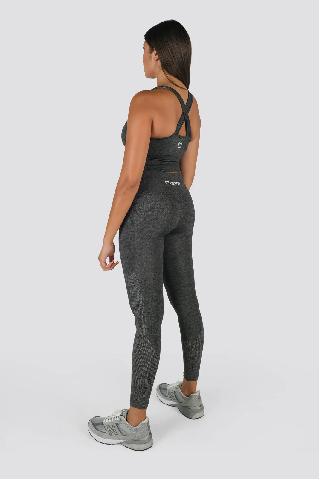 Seamless Power Highwaisted Leggings - Grey Marl