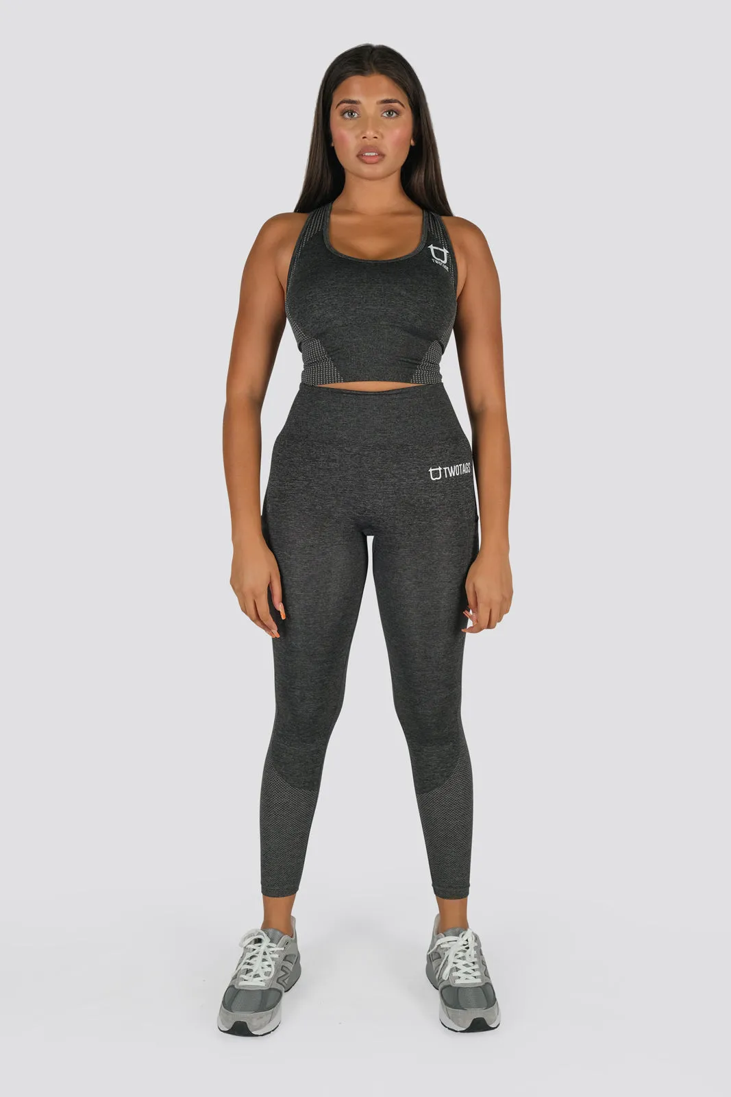 Seamless Power Highwaisted Leggings - Grey Marl