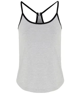 Silver Melange/Black - Women's TriDri® yoga vest