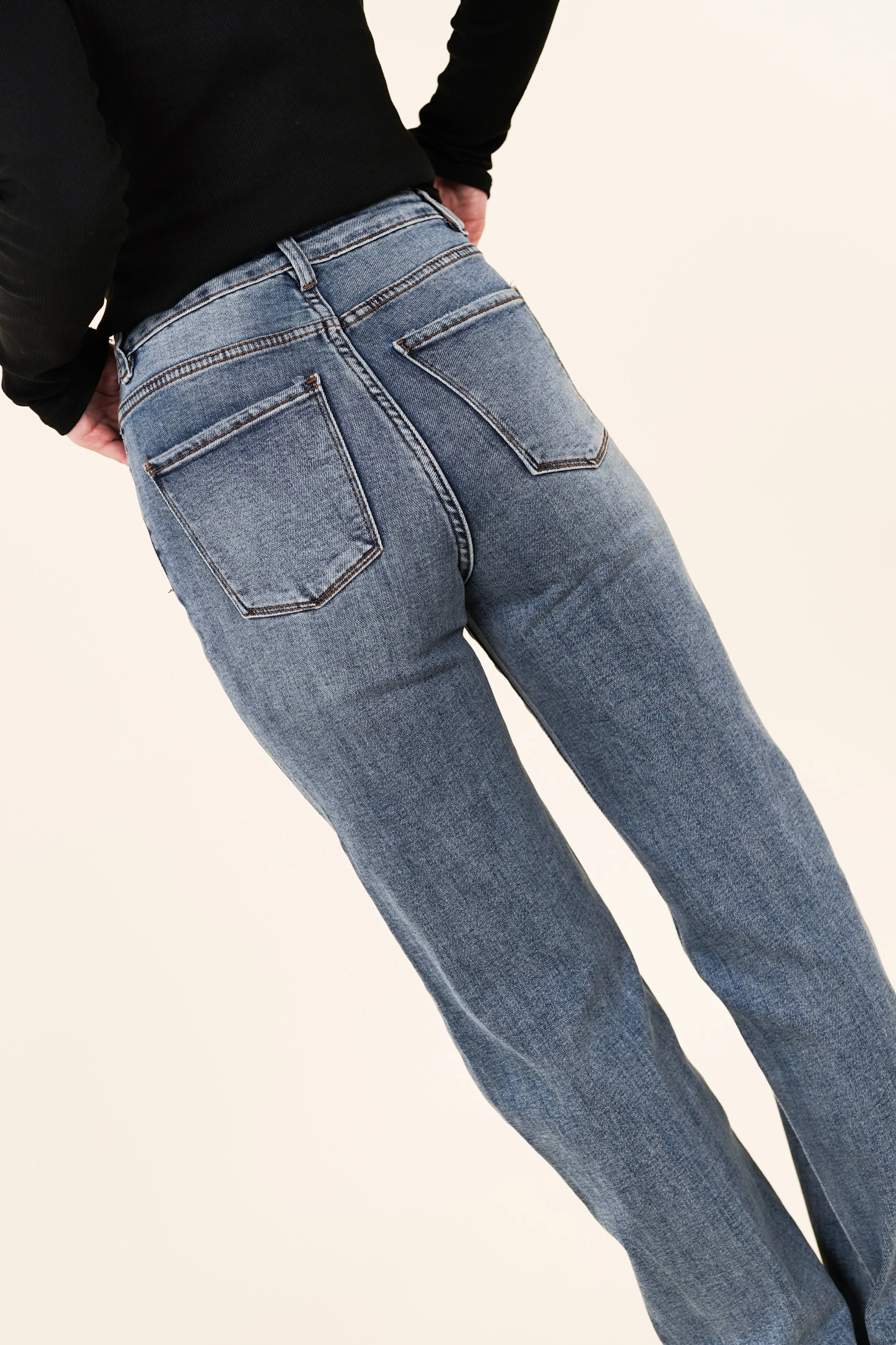 Tall straight leg jeans blauw - Khloe