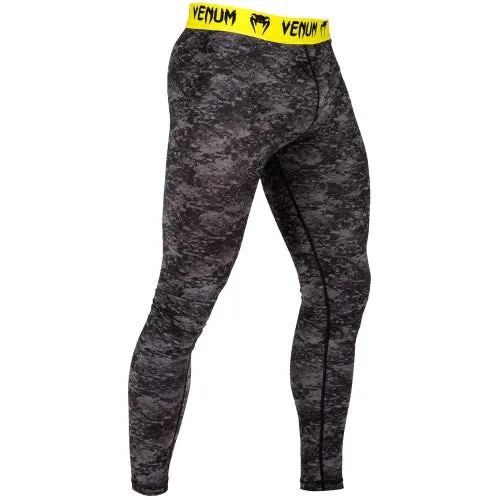 Venum-02900-111 TRAMO SPATS MEN COMPRESSSION TIGHTS PANTS XS-XXL Black Yellow