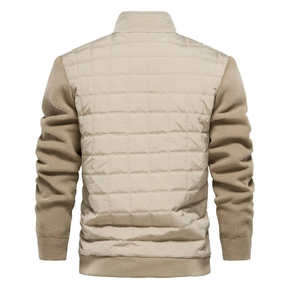 West Louis™ Business Casual Warm Knit Sleeve Jacket