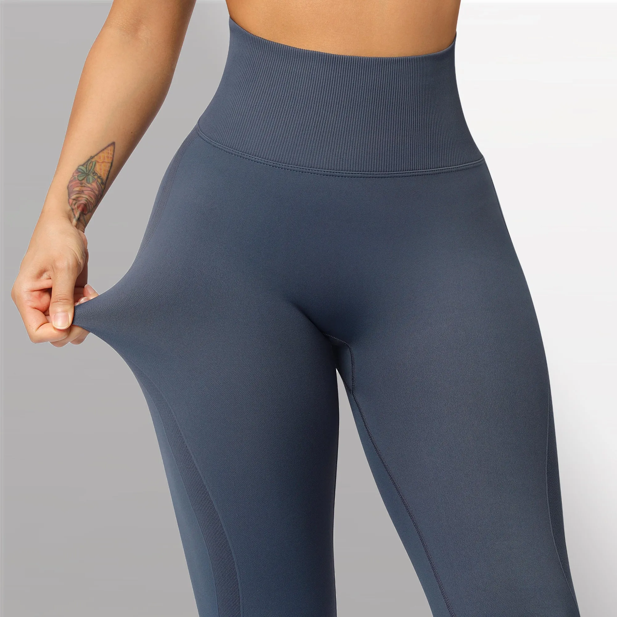 Wjczt Seamless Leggings Solid Scrunch Butt Lifting Booty High Waisted Sportwear Gym Tights Push Up Women Leggings For Fitness