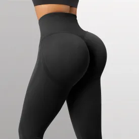 Wjczt Seamless Leggings Solid Scrunch Butt Lifting Booty High Waisted Sportwear Gym Tights Push Up Women Leggings For Fitness