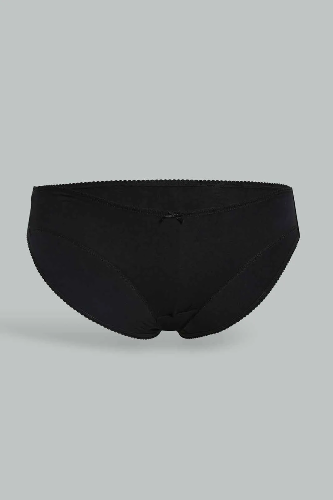 Women Black Bikini Briefs(Pack of 4)